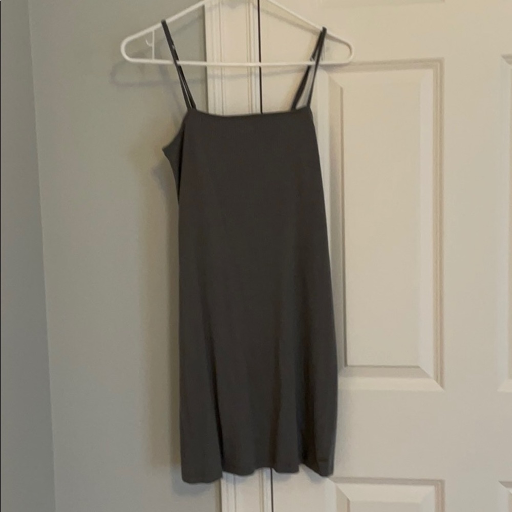Dark gray Hollister body-con mini dress.